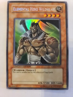 YUGIOH Elemental Hero Wildheart GSE-EN001 Limited Edition LP-image