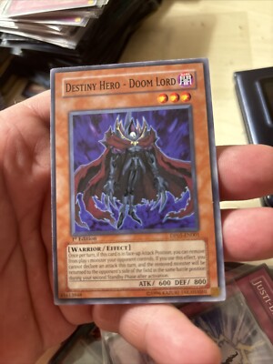 Yu-Gi-Oh TCG Destiny Hero - Doom Lord DP05-EN001 1st Edition Common Card NM-image
