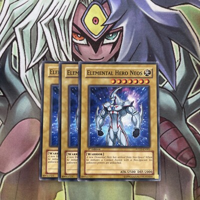 POTD-EN001 x3 Elemental Hero Neos Common Excellent Condition Yugioh-image