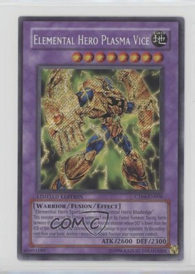 2007 Yu-Gi-Oh! Series 4 Elemental HERO Plasma Vice #CT04-EN006 09m3-image