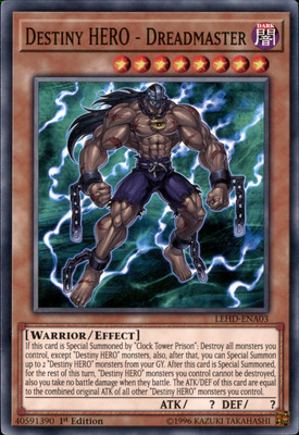 1st Ed Destiny HERO - Dreadmaster LEHD-ENA03 Yugioh-image
