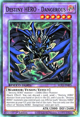 YGO SGX1-ENB21 C Destiny HERO - Dangerous SGX1-ENB21 Yu-gi-oh-image