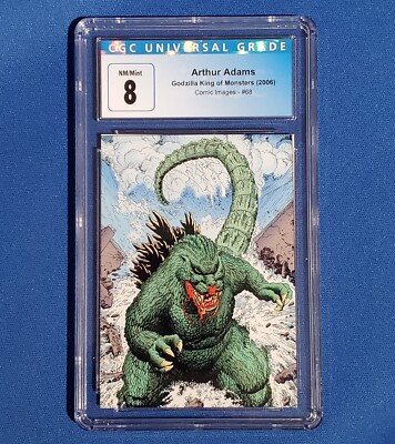 2006 Comic Images GODZILLA King of Monsters 68 ARTHUR ADAMS CGC Graded 8 NM/MINT-image