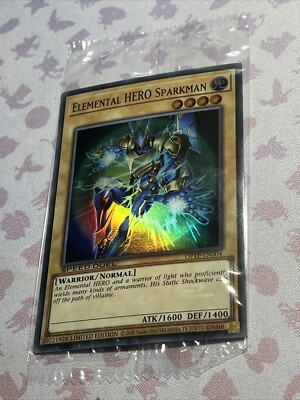 YuGiOh: Elemental HERO Sparkman (OPTP-EN004) Limited Ed - Ultra Rare - Sealed-image