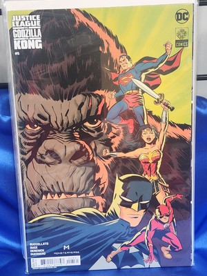 Justice League Vs Godzilla Vs Kong #5 Cover C Variant. We Combine. We Pack Well-image