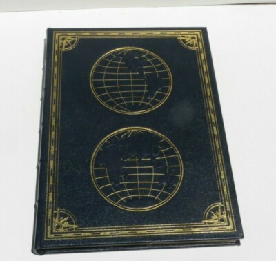 Easton Press Oversized Book Leather Bound World Atlas Bill Willett-image