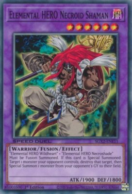 Yugioh! Elemental HERO Necroid Shaman - SGX2-ENE11 - Common - 1st Edition Near M-image