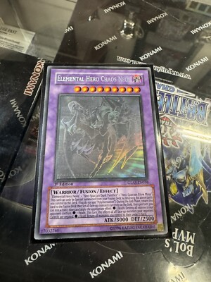 MISPRINT Elemental Hero Chaos Neos Gladiator's Assault GLAS-EN036 1st-image