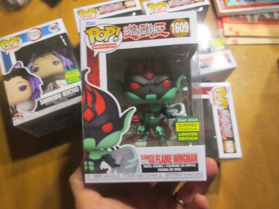 FUNKO POP YU-GI-OH ELEMENTAL HERO FLAME WINGMAN 1609 SDCC SUMMER CONVENTION 2024-image