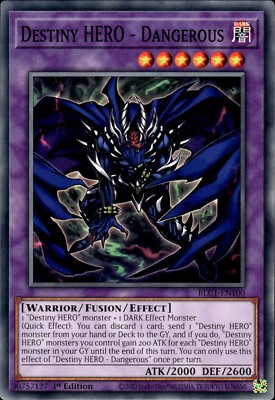 Destiny HERO - Dangerous - 1st Edition BLC1-EN100 - NM - YuGiOh-image