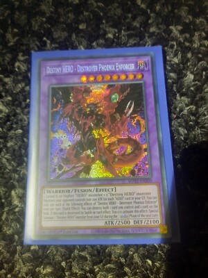 YUGIOH DESTINY HERO-DESTROYER PHOENIX ENFORCER SECRET 1ST NEAR MINT MP22-EN209-image