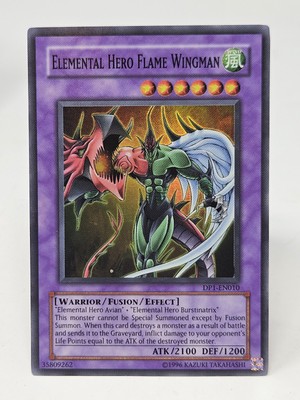 Yugioh - Elemental Hero Flame Wingman DP1-EN010 Super Rare-image