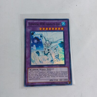 Yugioh Elemental HERO Absolute Zero GENF-ENSE1 Super Rare Limited Edition NM-image