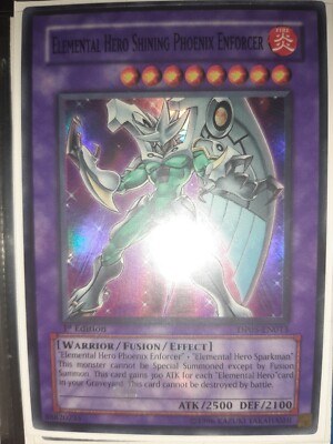 Elemental Hero Shining Phoenix Enforcer Super Rare DP05 1st NM Yugioh-image