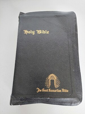 The Good Samaritan Holy Bible Indexed Maps Illustrations KJV Blk Leather 1941-image