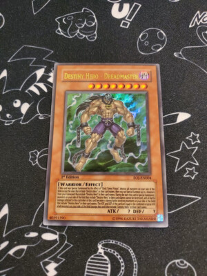 Yugioh - Destiny Hero - Dreadmaster EOJ-EN004 NM 1st ed Ultra Rare-image