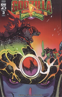 Godzilla Vs. The Mighty Morphin Power Rangers II #3 Cover A (Rivas) VF/NM IDW-image