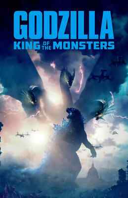 Godzilla King of the Monsters Film 2019 Monster Movie Poster-image