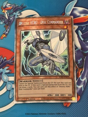Yugioh! Destiny HERO - Disk Commander - RA03-EN176 - Platinum Secret Rare - 1st -image