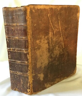 1802 Bible Handwritten Family History Jesse Mercer Born 1766 Pennsylvania Quaker-image