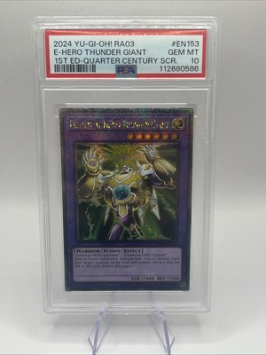 Elemental HERO Thunder Giant QCR RA03-EN153 1st Edition PSA 10-image