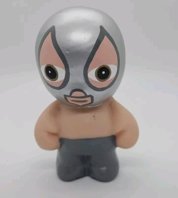 Sofubi 5.5 Inch Wrestler Kaiju Art Toy  Japan El Santo Lucha Bootleg Mexico-image