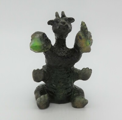 Monster 3 Headed Figure Duck Goat Chicken Artist Signed, not Godzilla Bandai ART-image