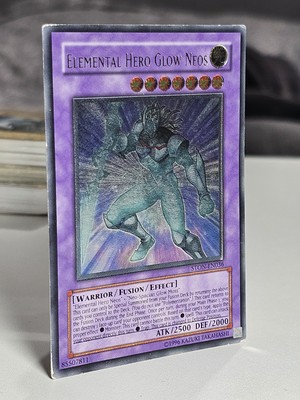 Elemental HERO Glow Neos STON-EN036 YuGiOh! Ultimate Rare MP Played Condition-image