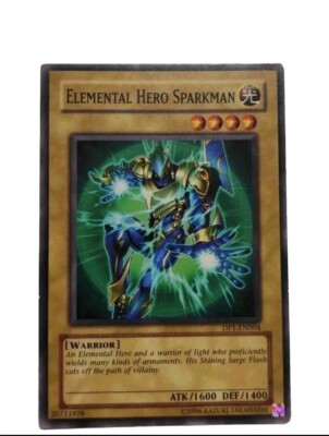 Elemental HERO Sparkman DP1-EN004 Common Yu-Gi-Oh Card Unlimited Edition-image