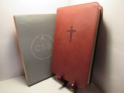 Holy Bible, Christian Standard Bible, Ultra Thin, LeatherTouch, Gold Gilded 2017-image