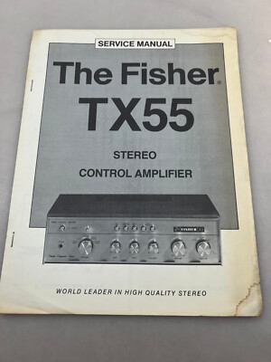 Fisher TX55 Original Service Manual Free Shipping-image