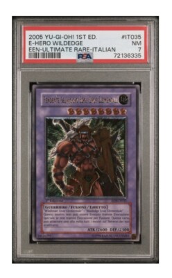 Yu Gi Oh Wild Edge Elemental Hero Rare Ultimate PSA 7 EEN-IT035-image