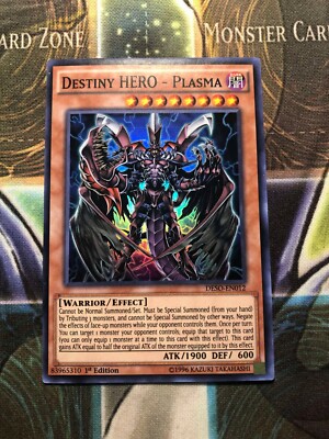 *** DESTINY HERO - PLASMA *** 1ST EDITION SUPER RARE DESO-EN012 YUGIOH!-image
