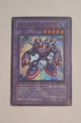 YuGiOh Elemental Hero Steam Healer Ultra Rare DP1-EN013 1st Edition LP-image