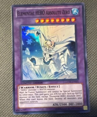 Yugioh TCG Elemental Hero Absolute Zero GENF-ENSE1 Limited Edition VLP-image