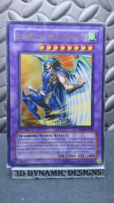 | Yugioh Elemental Hero Tempest  EEN-EN034 1st Edition Ultra Rare DMG 🔥 |-image