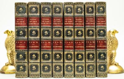 1813 Naval History of Great Britain American Revolution Napoleonic Wars Leather-image