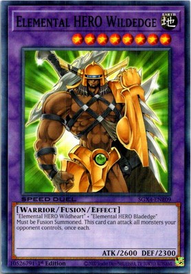 Elemental HERO Wildedge #SGX4-ENE09 Yugioh Near Mint or Better 1st Edition-image