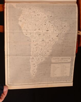 1862 Wild Sports of The World James Greenwood Colour Plates Folding Maps-image