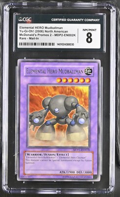 CGC 8 Yugioh 2006 Elemental HERO Mudballman MDP2-EN002K Redemption (STOCK PHOTO)-image