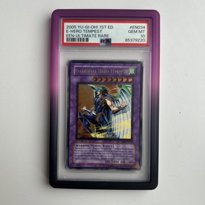 PSA 10 Elemental Hero Tempest - EEN-EN034 - Ultimate Rare 1st Edition -image