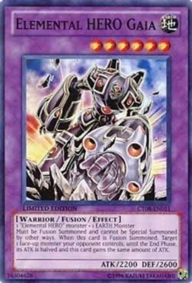 *** ELEMENTAL HERO GAIA *** SUPER RARE CT08-EN011 YUGIOH!-image