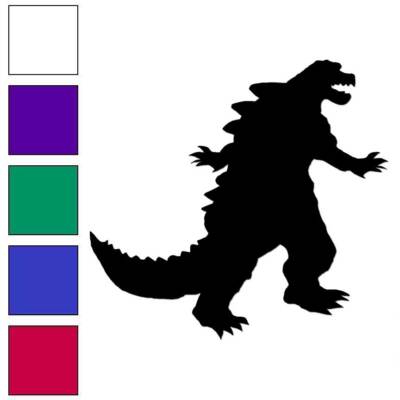 Godzilla Japan, Vinyl Decal Sticker, Multiple Colors & Sizes #6699-image