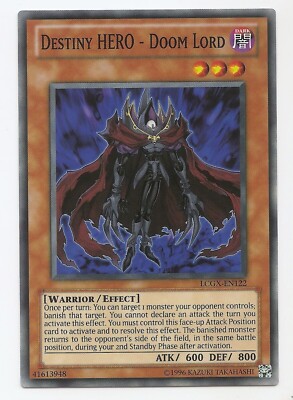 Destiny HERO - Doom Lord LCGX-EN122 Yu-Gi-Oh Card (Unl) New-image