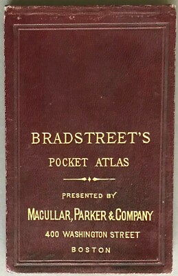 [Boston]   Bradstreet’s Pocket Atlas of the United States   Bradstreet Co. 1880 -image
