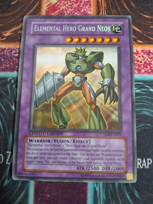 Yu-Gi-Oh! Elemental Hero Grand Neos CT04-EN001 Secret Rare Limited NM a1/-image