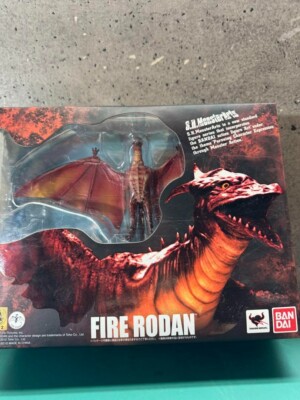S.H. Monster Arts Fire Rodan Figure by Bandai Kaiju from Japan Godzilla Used-image