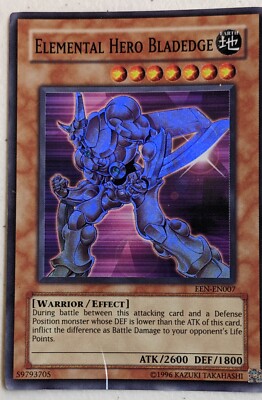 Yu-Gi-Oh! TCG Elemental Hero Bladedge Elemental Energy EEN-EN007 Unlimited...-image