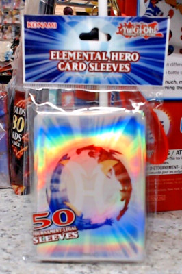 Yugioh Elemental Hero Card Sleeves 50 Count-image