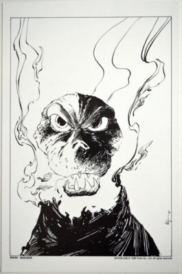 GODZILLA Print Mark Badger art 1988 Toho-image